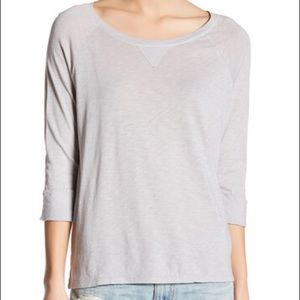 Raglan Wide Scoop Neck Tee